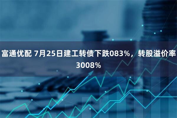 富通优配 7月25日建工转债下跌083%，转股溢价率3008%